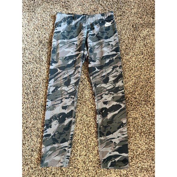 NIKE Leg-A-See Sportswear (WOMENS SMALL) Gray Camo Tight Leggings 91615-065 - Picture 2 of 7